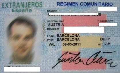 Tarjeta residencia