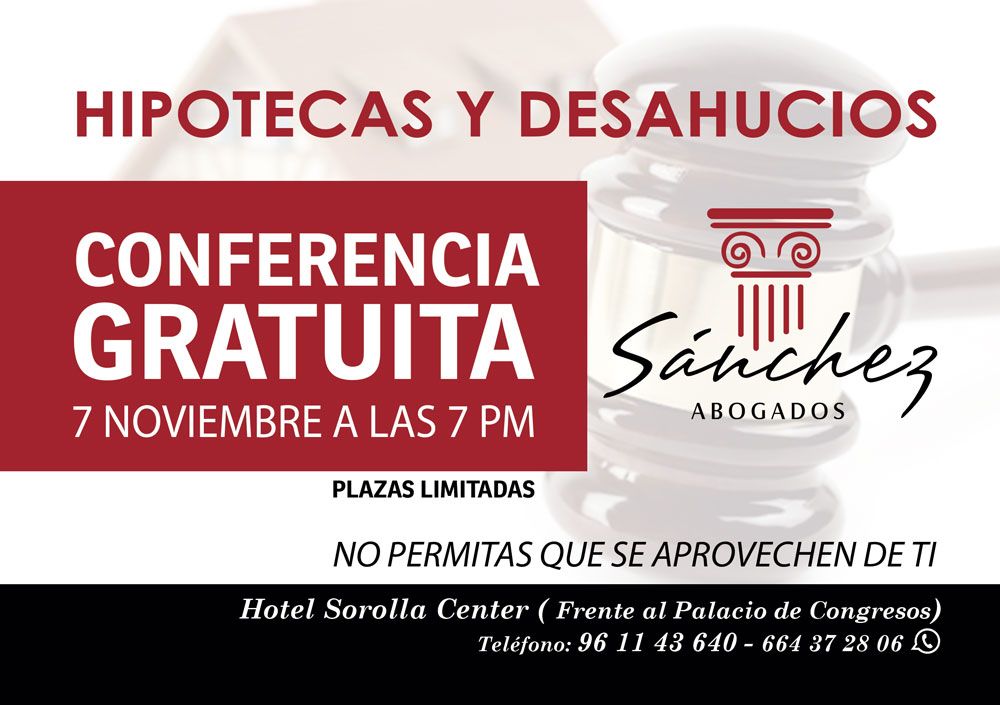 Conferencia Hipotecas y Desahucios