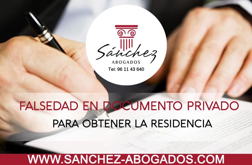FALSEDAD EN DOCUMENTO PRIVADO