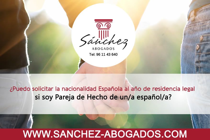Pareja de Hecho y Nacionalidad