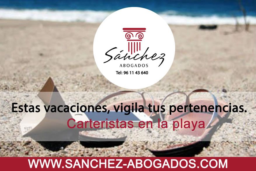 Carteristas en la playa