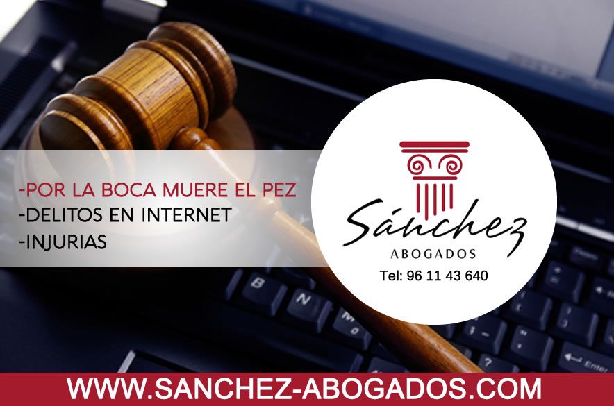 DELITOS EN INTERNET INJURIAS POR LA BOCA MUERE EL PEZ