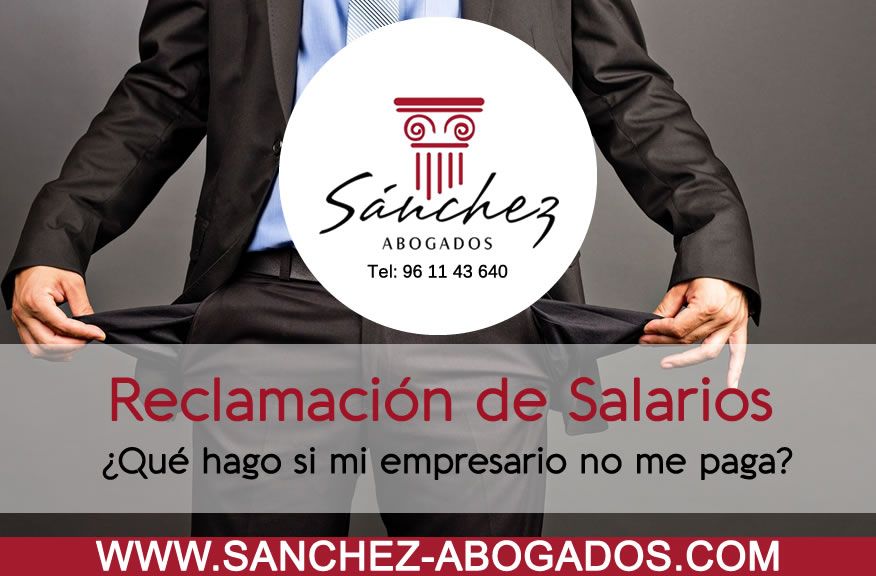 reclamacion de salarios