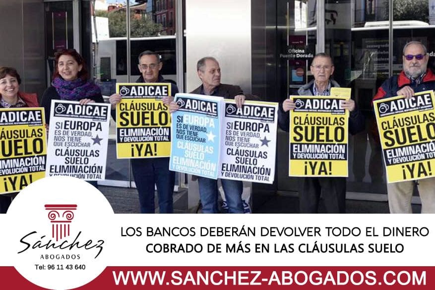 devolucion bancos clausula suelo
