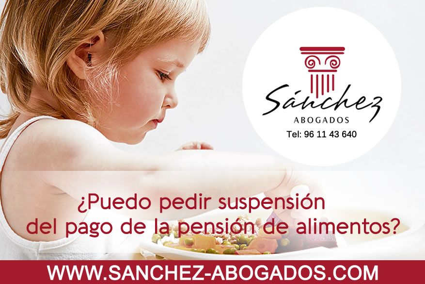 pedir suspension de alimentos