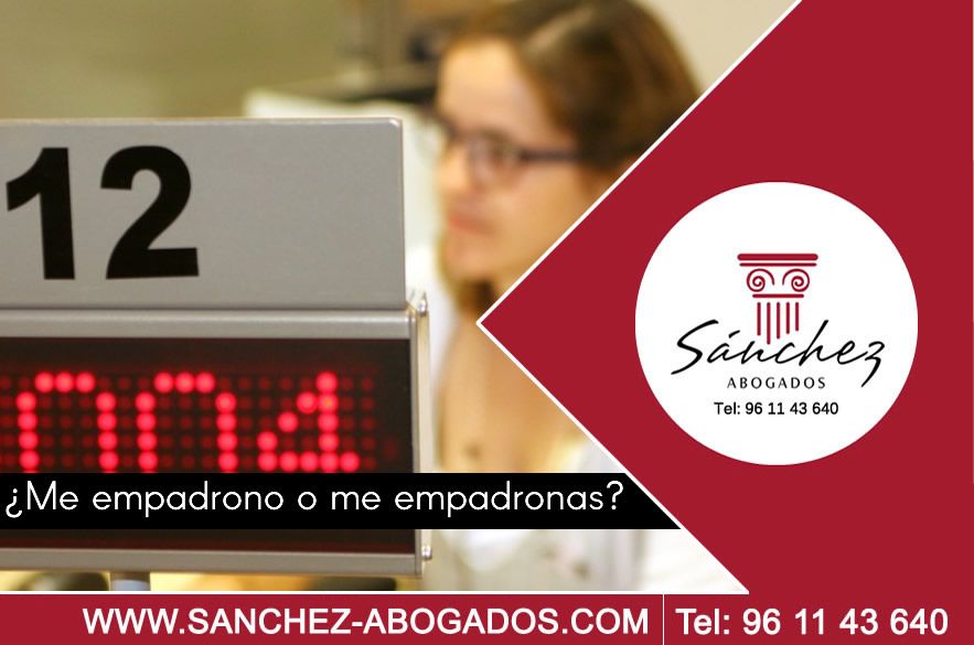 Me empadrono o me empadronas