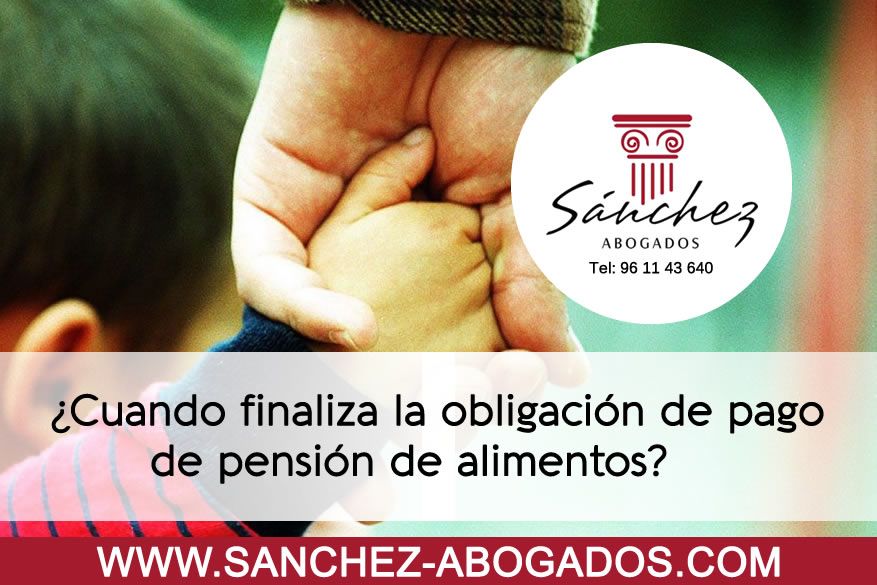 Cuando finaliza la obligacionde pago de pension de alimentos
