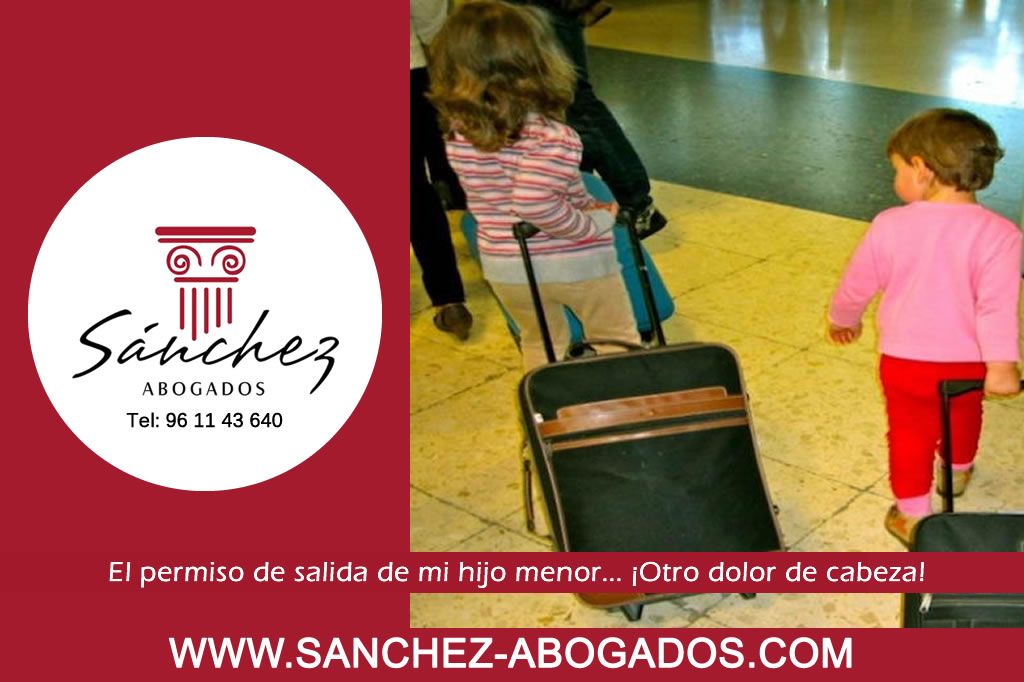 Permiso de mi hijo menor para salir del pais
