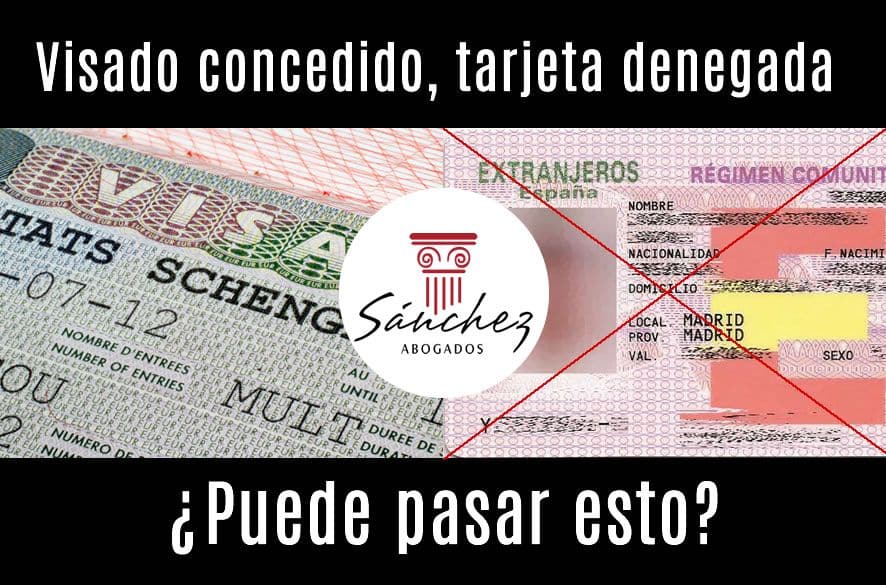 visado concedido tarjeta denegada puede pasar