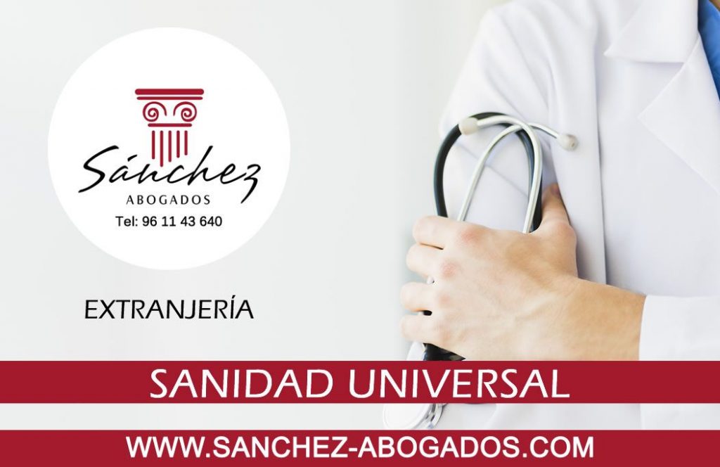 Extranjeria, sanidad universal