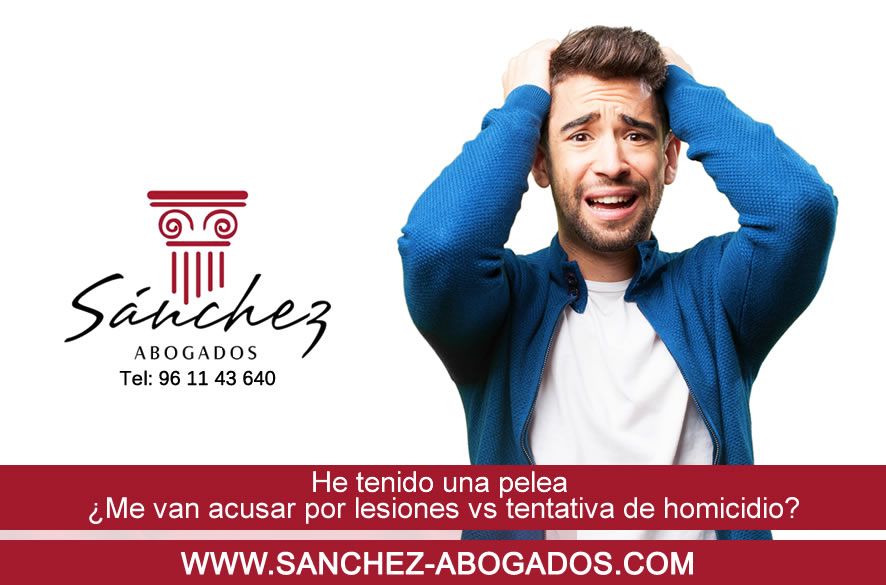 He tenido una pelea Me van acusar por lesiones vs tentativa de homicidio.